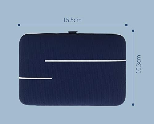 UXZDX Yeni Tırnak Makası Seti Pedikür Seti 18 PCS Paslanmaz Çelik Profesyonel Manikür seti ile Erkekler & Kadınlar için Mavi