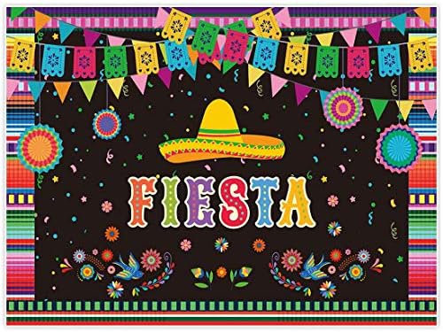 Allenjoy 8x6ft Meksika Fiesta Tema Zemin Fotoğraf Festivali Doğum Günü Partisi dekoru Cinco De Mayo Karnaval Renkli Bayraklar