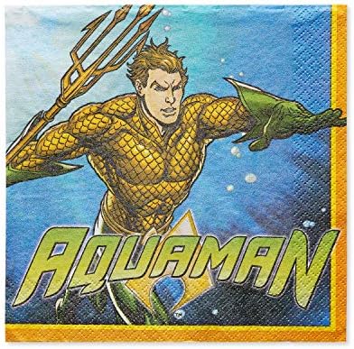 Aquaman Öğle Yemeği Peçeteleri, 16 Sayı