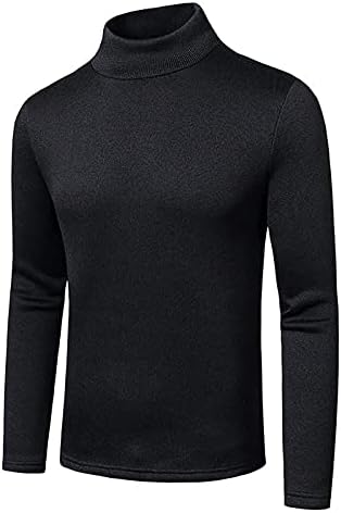 Tişörtü Erkekler için 2021 Yüksek Boyun T-Shirt Erkek Uzun Kollu Termal Gömlek erkek Egzersiz Gömlek erkek Polo Gömlek