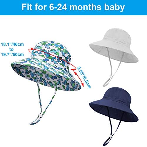 3 Adet bebek koruyucu güneş şapka yürümeye başlayan çocuk plaj kap güneş koruyucu geniş ağız kova şapka erkek kız için
