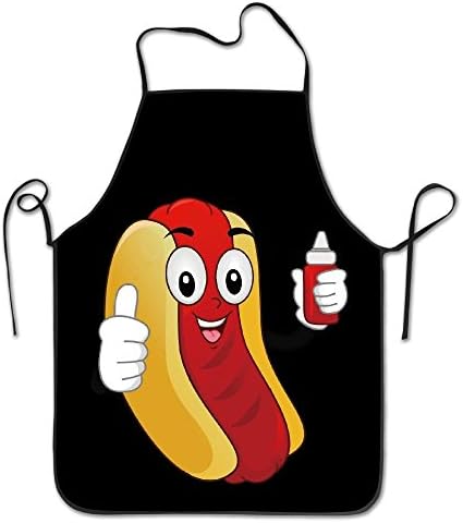 Yenilik Komik Hotdog Ketçap Unisex Mutfak Şef Önlük-Şef Önlük İçin Pişirme, Pişirme, İşçiliği, Bahçe Ve BARBEKÜ