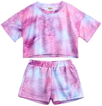 bılıson Toddler Bebek Kız Giysileri Çiçek Fırfır Kollu Elbise Üst+Kot ile Kafa Bandı Bebek Kız Yaz Kıyafetler