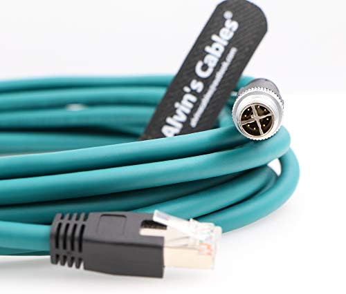 Alvin'in Kabloları M12 8 Pozisyon X Kodu RJ45 Endüstriyel Ethernet Kablosu Görünürde Cognex için 8200 8400 Serisi IP67 Endüstriyel