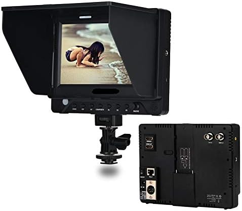Yunchenghe DC-70EX 4 K 7 HD 1024x600 IPS Ekran Clip-HDMI/SDI/AV Giriş Çıkış Kamera Video LCD Monitör Ekran, DSLR Kamera için