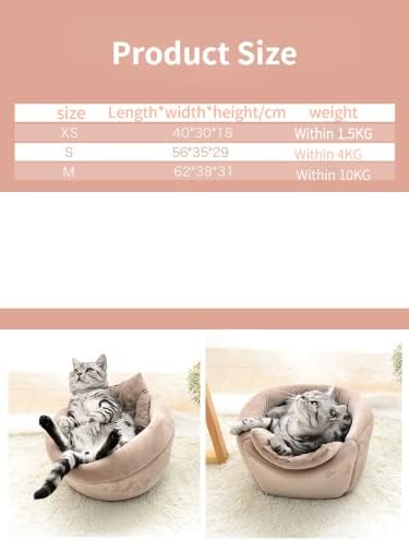 SSDH Kedi Yuva Kış Kalın Katlanabilir Kapalı Honeypot Şekli Kedi Evi Pet Kediler ve Köpekler Sıcak Bir Ev Verir