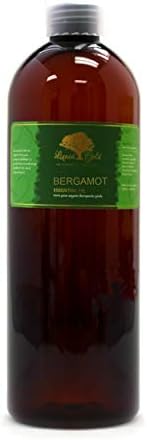 16 Oz Premium Bergamot Uçucu Yağ Sıvı Altın Saf Organik Doğal Aromaterapi