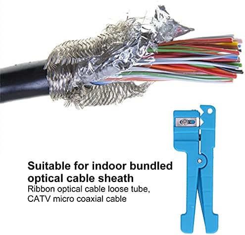 Kablo Striptizci, 3.2‑5.6 mm Koaksiyel Tel için PVC Saplı Fiber Optik Striptizci