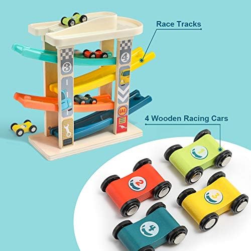 EN PARLAK Yürümeye başlayan çocuk oyuncakları Yarış Pisti için 2 Yaşında Çocuk Hediyeler-Bebek Araba Oyuncak Araba Rampa Araç