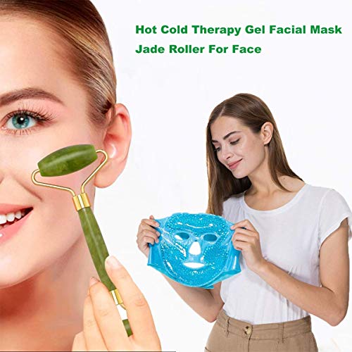 Jel Yüz Maskesi Jel Buz Yüz Maskesi-Sıcak Soğuk Terapi Jel Yüz Maskesi Kırışıklıklar için Set İnce Çizgiler ve Anti Aging,