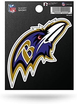 NFL Baltimore Ravens Kalıp Kesim Takım Logosu Kısa Spor Çıkartması