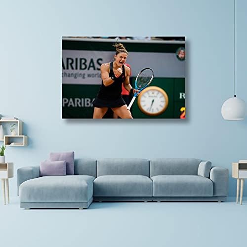 LUJING Ünlü Tenisçi Maria Sakkari Ünlü Posterler Sanat Eserleri Tuval Posterler Odası Estetik Duvar Sanatı Baskılar Ev Modern