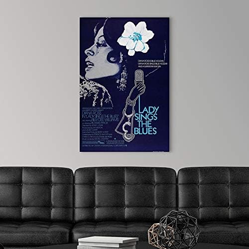 Lady Sings Blues, İngiliz Poster, Tuval Duvar Sanat Baskı, Ünlü Yapıt