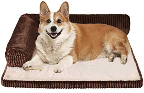XSlive Orta Bellek Köpük Köpek Yatağı-Çıkarılabilir Yıkanabilir Kapak ve Su Geçirmez Astar ile Anti Anksiyete Sakinleştirme