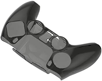 DAYJOY Şeffaf Denetleyici Kapak Kılıf Sony Playstation PS5 ile Uyumlu, Koruyucu Sert Plastik Şeffaf Kabuk (Siyah)