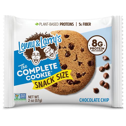 Lenny & Larry's The Complete Cookie Snack Size, Çikolatalı, Yumuşak Pişmiş, 8 g Bitkisel Protein, Vegan, GDO'suz 2 Ons Çerez