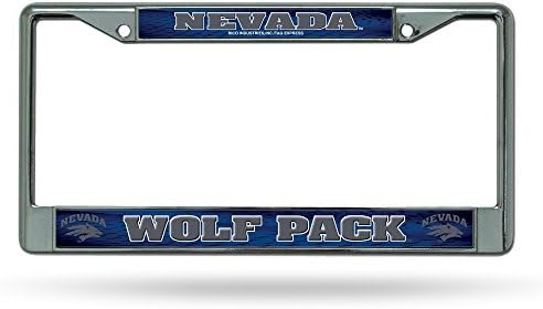 Rıco Industrıes NCAA Nevada Wolf Pack Standart Krom Plaka Çerçevesi, 6 x 12.25-
