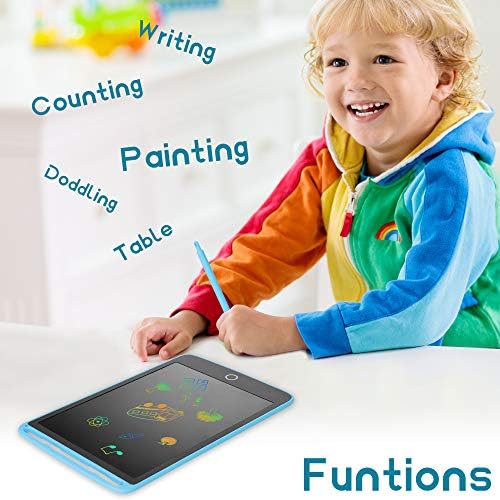 2 Paket LCD yazma tableti Çocuklar için-Renkli Ekran Çizim Kurulu 8.5 inç Doodle Scribbler Pad Öğrenme eğitici oyuncak - Hediye