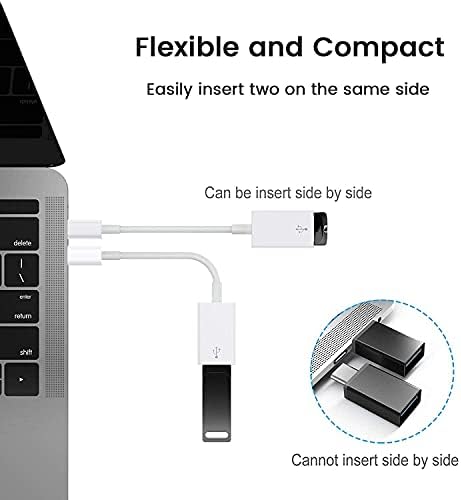 USB C'den USB Adaptörüne [2 Paket], Tip-C (Thunderbolt 3/4 Uyumlu) MacBook Pro, MacBook Air,Yeni iPad Pro,iPad Air 4,Samsung