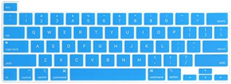 CıSoo Gökkuşağı Renkli Silikon Klavye Kapağı Cilt MacBook Pro 16 İnç ile uyumlu 2019 Sürüm A2141 Modeli Dokunmatik Çubuk ve