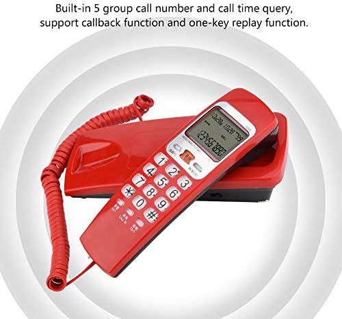 Jacksking Duvara Monte Telefon, FSK / DTMF Arayan KIMLIĞI Telefon Kablolu Telefon Masası Koymak Sabit Moda Uzatma Telefon için