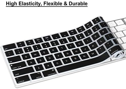 Sayısal Tuş Takımı ile Apple Magic Keyboard için Silikon Klavye Kapağı MQ052LL / A (A1843) ABD Düzeni Ultra İnce Koruyucu Cilt