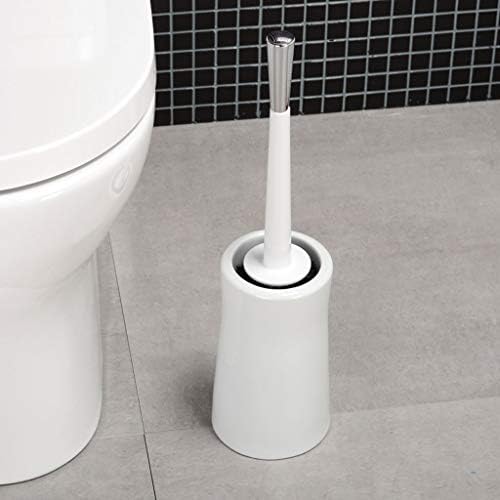 KGDC Kompakt Tuvalet Fırçası Basit Parlak Seramik Tuvalet Fırçası Yuvarlak PVC Fırça Kafası Seramik Taban Plastik Saplı Derin