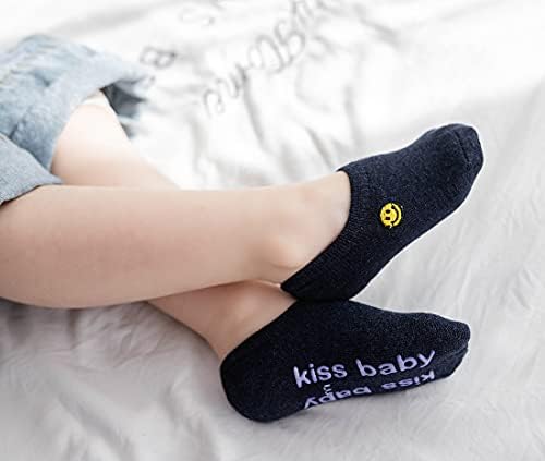 CHUNG Bebek Erkek Kız Toddler No Show Çorap Pamuk Ayak Bileği Kaymaz Kavrama Bottom Kaymaz Görünmez Sevimli