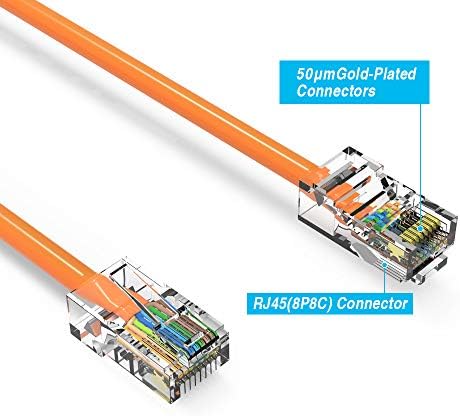 3ft (0.9 M) Cat6 UTP Ethernet Ağ Önyüklemesiz Kablo 3 Feet (0.9 Metre) Gigabit LAN Ağ Kablosu RJ45 Yüksek Hızlı Yama Kablosu,
