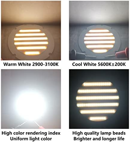 JUSTWEIXING 100 W CRI95 Sıcak / Beyaz Iki renkli LED boncuk COB çipleri ışık yayan diyot LED spot projektör fotoğraf dolgu