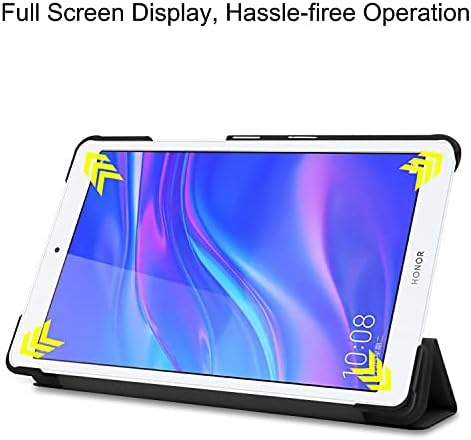 Tablet PC için kılıf Huawei MediaPad için kılıf M5 Lite 8 İnce Tri-Fold Standı Akıllı Kılıf, Çoklu Görüş Açıları Standı Sert