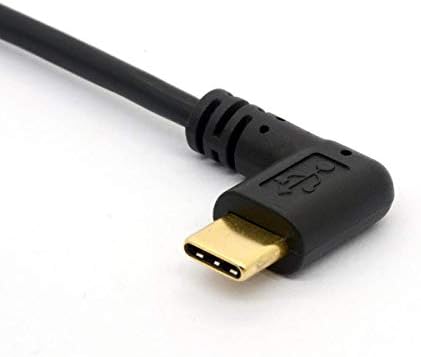 Açı USB Tip C-Mikro USB Kablosu, 90 Derece USB-C Erkek-Mikro-B Erkek Adaptör Dönüştürücü MacBook Pro, Dizüstü Bilgisayar, Android