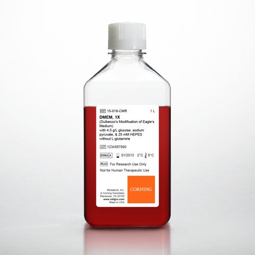 ORTAM - 4.5 g/ L glikoz içermeyen DMEM-25 mM HEPES-sodyum pirü vat-L içermeyen-glutamin-6 x 1 L, CS