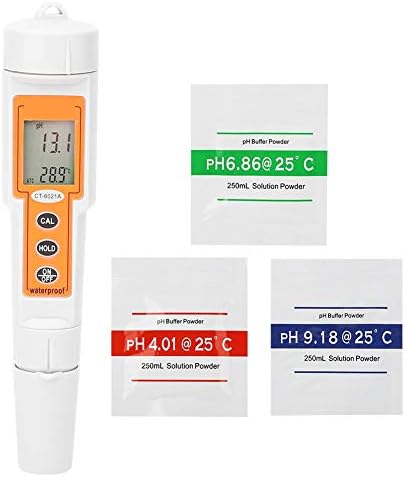 Fafeıcy PH Test Cihazı Dijital, Mini El PH Ölçer, Yüzme Havuzu Akvaryumu için Su Kalitesi Test Cihazı 0.0-14.0 PH