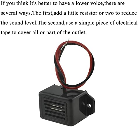 Hahiyo Elektronik Sesli Alarm 12 V 400 Hz Bip Sürekli Siren Aktif Yüksek Bol Loud Ton Piezo Siren Güvenlik Sesli Korna Siren