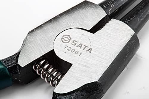 SATA ST72001ST 7-İnç 10-40MM Harici Yapış Yüzük Pense ile Açıldı ve Düz Çene ve CR-V Çelik Gövde