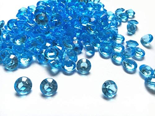 Jane Dükkanı Akrilik Diamonds, 10mm Akrilik Renk Sahte Yuvarlak Kristaller Hazine Taşlar, 0.4 inç Masa Konfeti Kristaller için