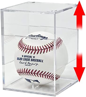 Beyzbol Vitrin, UV Korumalı Akrilik Beyzbol Temizle Küp Ekran Tutucu için Resmi Boyutu Beyzbol,Akrilik Beyzbol Hatıra Ekran