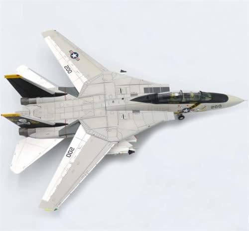 Kalibre Kanatları F-14A VF-84 Jolly Rogers BuNo 160393 Yıpranmış Versiyonu 1/72 DİECAST Uçak Önceden inşa Modeli