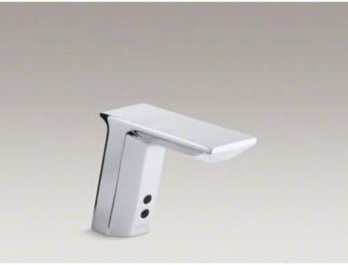 KOHLER K-13468-CP Geometrik Tek Delikli Dokunmatik Az AC-Powered Banyo Lavabo Bataryası Insight Teknolojisi ile, sıcaklık Mikser