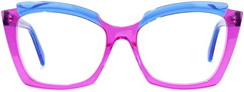 Zeelool Trendy Browline Mavi ışık Engelleme Gözlük Kadınlar ıçin UV400 Koruma Gözlük Benesa
