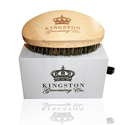 Kingston Tımar Co. Domuzu Saç Fırçası Paketi-Erkekler için Orijinal Yumuşak ve Yeni Orta Dalga Fırçaları-Erkekler için Domuzu