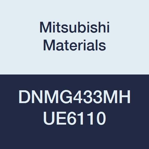 Mitsubishi Malzemeleri DNMG433MH UE6110 CVD Kaplamalı Karbür Delikli DN Tipi Negatif Tornalama Ucu, Eşkenar Dörtgen 55°, 0.5