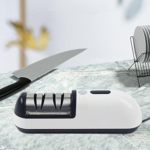 110V Elektrikli Mutfak Bıçağı Kalemtıraş Bıçak Bileme, Şef Bıçağı Aracı, Paslanmaz Çelik USB Şarj Edilebilir Mutfak Bıçağı