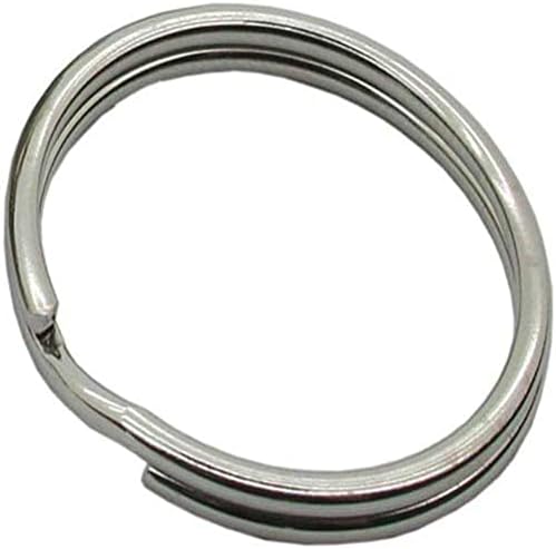 Toplu Donanım BH01819 Anahtarlık Split Ring, 3/4 - Nikel Kaplama, 20'li Paket, 19mm, Gümüş Ton