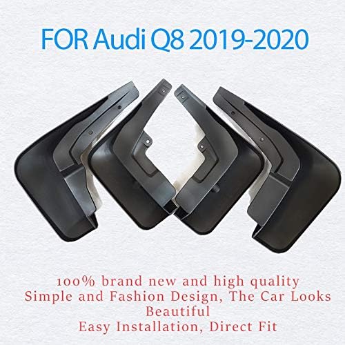 Audi Q8 ıçin Fit 2019-2020 Çamurluklar Splash Çamur Flap Muhafızları Çamurluklar Oto Styline Ön Arka 4 adet Tekerlek Çamurluk