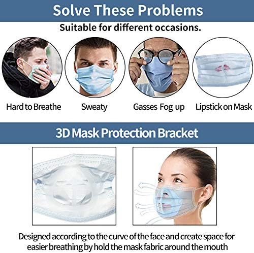 3D Yüz Maskesi Braketi, Maske için Nefes Kabı, Kaplumbağa Maskesi Ekleme, Maske Ekleme, Solunum için Maske Ara Parçası, Maske
