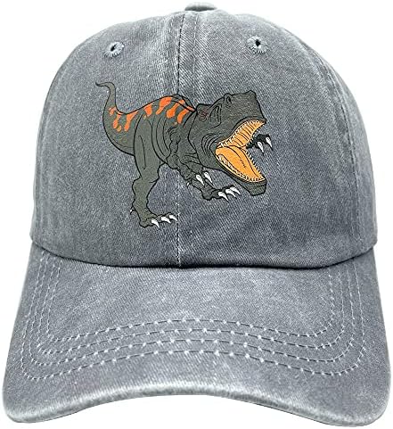 NVJUI JUFOPL Çocuk Dinozor Beyzbol Şapkası, Ayarlanabilir Vintage Yıkanmış Erkek Baba Şapkası