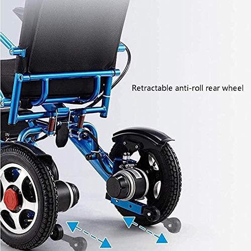 JYHS Hafif Akıllı Katlanır Taşıma Elektrikli Tekerlekli Sandalyeler, Uçakta Olabilir,Ekstra Konfor için Güvenli ve Kolay Sürülebilir,