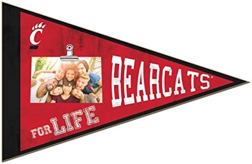 KH Spor Fan 18.5 x 12 Cincinnati Bearcats Flama Clip-It Fotoğraf Çerçevesi, Çok